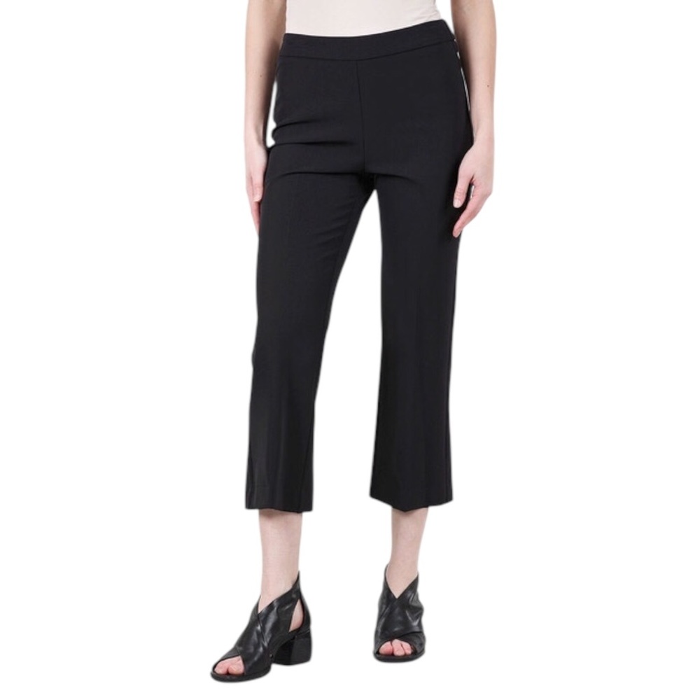 Estelle & Finn Crepe Crop Flare Pants Style 9432 Black Size 8